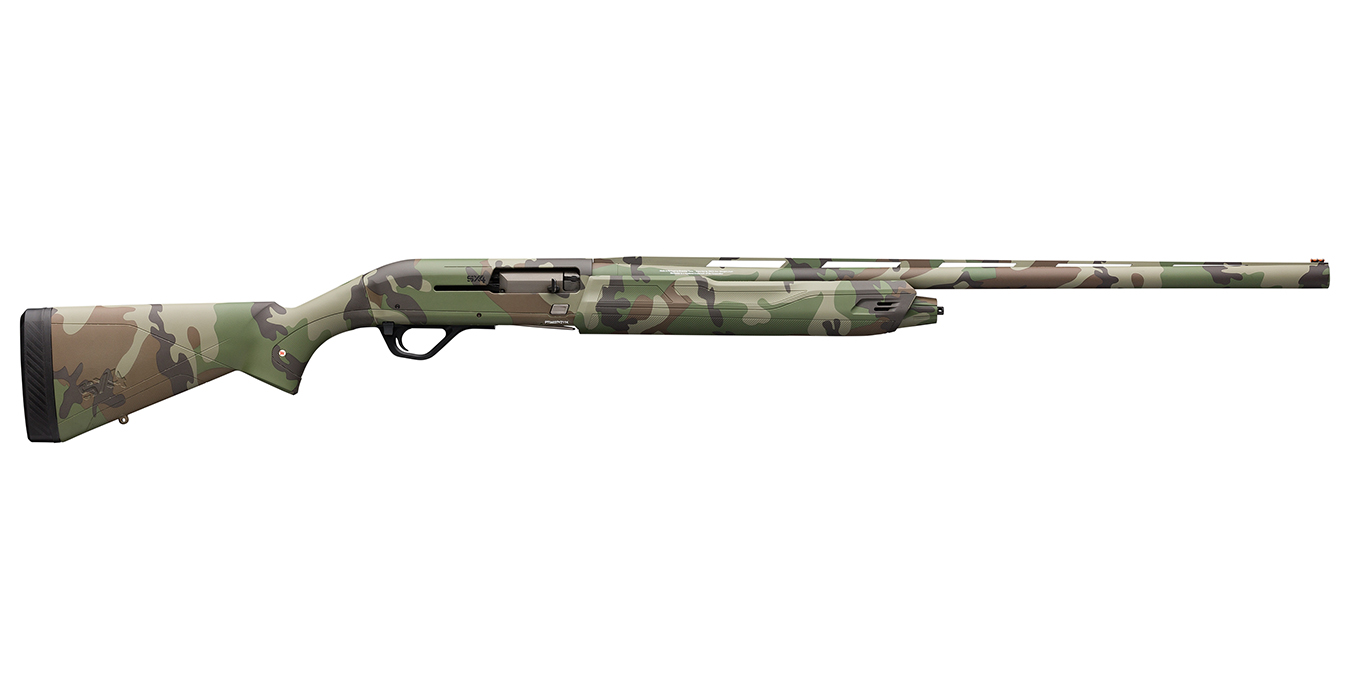 WINCHESTER FIREARMS SX4 Waterfowl Hunter 12 Gauge Semi-Auto Shotgun with Woodland Camo Finish and 28 Inch Barrel
